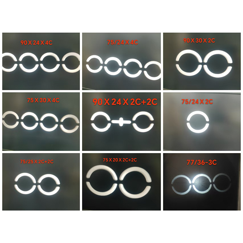 Seri benang berkerut berongga berwarna HOY